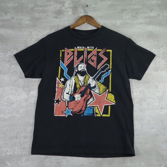 WWE Other - WWE Elias Walk With Elias Graphic Tee M Black Wrestling
